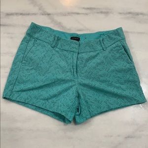 Ann Taylor turquoise lace shorts